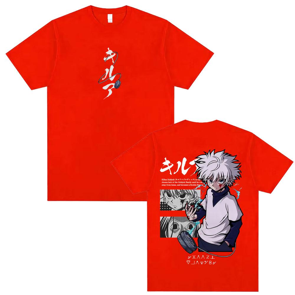 Hunter X Hunter Killua Zoldyck Printed Tshirt Unisexs and Womens Tshirt Unisexs Top Sports Tshirt Unisexs Tshirt Summer Tee 2026