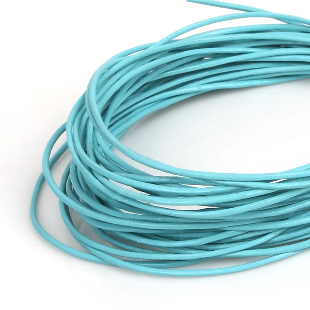 Натуральная круглая кожаная нить для изготовления браслетов, ювелирных изделий, DIY, шнур, шнур