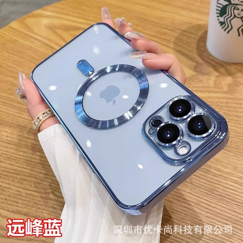 Применимо к iPhone 11 Pro Max гальванизированный чехол для мобильного телефона с магнитным рисунком в виде CD, Apple 11 прозрачный всесторонний защитный чехол из ТПУ