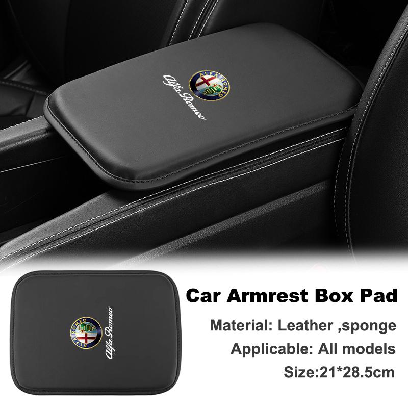 CYJAU1 Car Armrest Cushion Center Console Protection Elbow Pad For Alfa Romeo Giulia Stelvio Giulietta 156 159 147 Mito Tonale Brera D