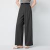 Elva' Island Women's Summer High-Waist Wide-Leg Casual Trousers