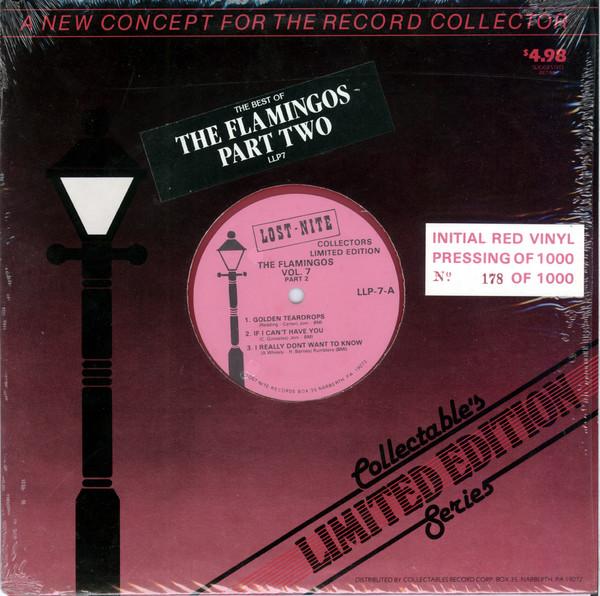 10-дюймовая пластинка FLAMINGOS - The Best Of The Flamingos Part Two LLP7 Lost Nite Recor 1981 США Рок