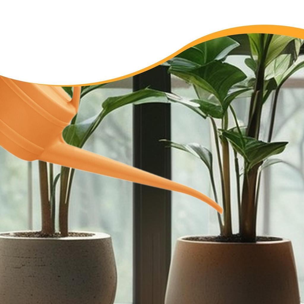 Лейка 2,4 л для использования в помещении и на улице с длинным носиком для растений