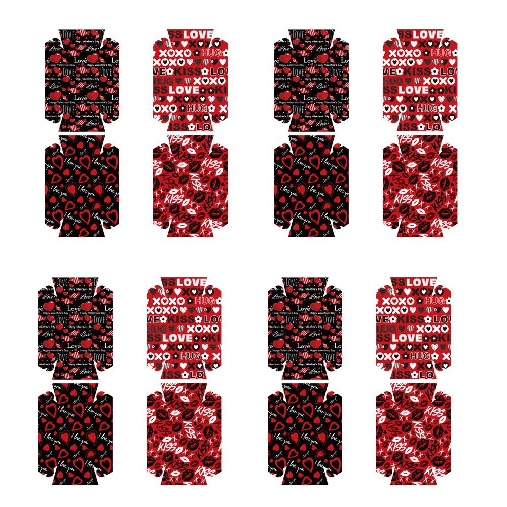 12Pcs/Set Creative Disposable Paper Food Trays Boat-Shaped Trays Rectangular Valentine's Day Dinner Plate Paper Thickened