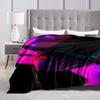 1pc Neon Witch PortraitCartoon Blanket,Portable Throw for Travel , All-Season Cozy Blanket,Ideal Gift for Christmas, BirthdaysPB006