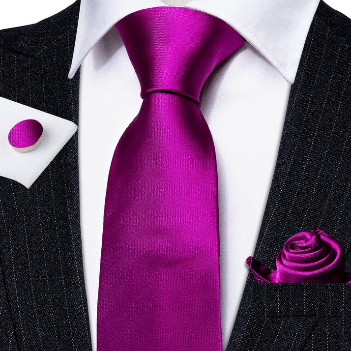 Barry.Wang Галстук Носовой платок Набор запонок для мужчин Галстуки Желтый Синий Формальный Повседневный