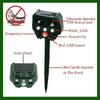 Solar Animal Repeller Waterproof Ultrasonic Animal Repellent Outdoor Motion Detector Dog, Cat Repellent Outdoor, Squirrel, Raccoon, Skunk, Rabbit, Rat