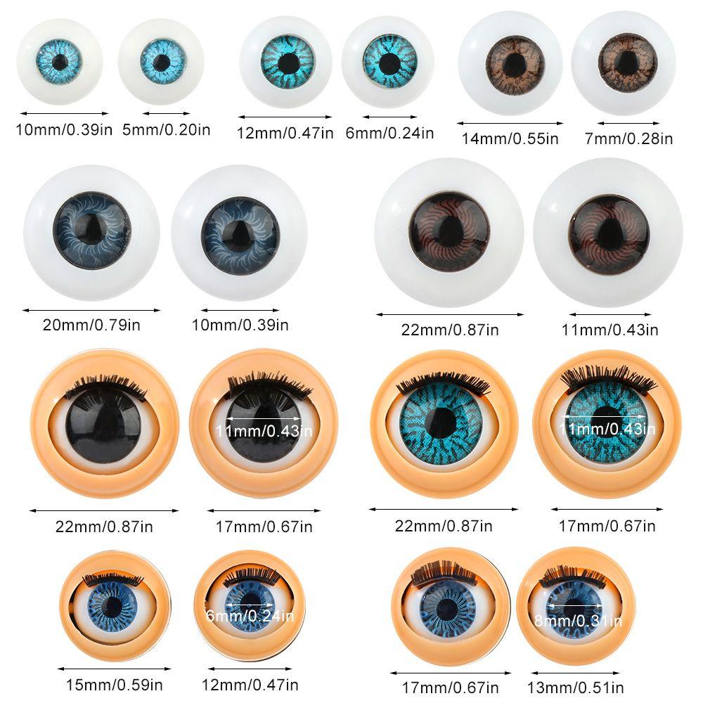Аксессуары для кукольных глаз Моделирование активного глазного яблока с ресницами Кукольные вращающиеся глазные яблоки своими руками Кукольные глаза