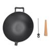Чугунная сковорода вок многофункциональная сковорода для жарки с деревянной ручкой для индукционной плиты электрической керамической плиты газа