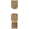Wall Mounted TV Cabinet Set 6 pcs Artisan Oak Wood Based Material