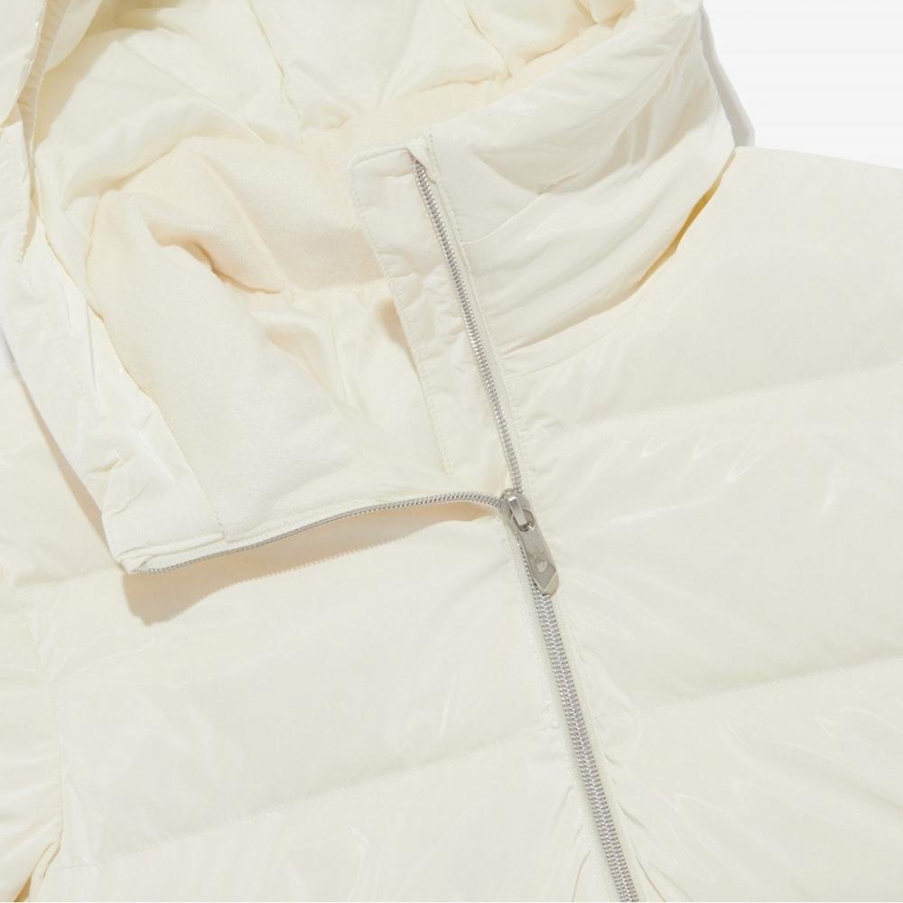 The North Face Детская Девочки Новинка Блестящая RDS Пуховик Кремовый