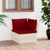 vidaXL Garten-Paletten-Ecksofa Mit Kissen Imprägniertes Fichtenholz