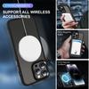 For iPhone 14 Pro Max Magnetic Ring Kickstand Phone Cover PC+TPU Phone Cover Compatible with MagSafe
