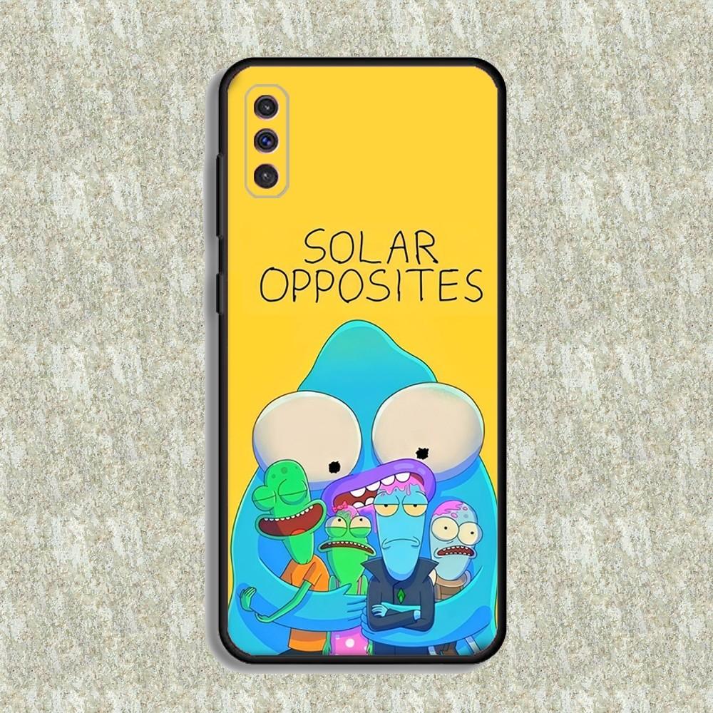 Solar Opposites Cartoon Phone Case For Samsung S23,23,22,30,21,10,9,Note20 Ultra,Lite,Ultra,5G,Plus,FE,Black Soft Case