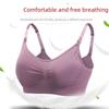 Seamless Maternity Nursing Bra - Large Size, Front Buckle, No Underwire, Anti-Sagging