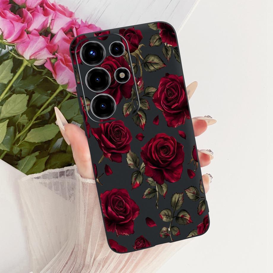 For Itel S26 Ultra Super 26 Ultra 26Ultra Phone Case Soft Black Silicone Cover Butterfly Dragon Cat Floral Painting Bumper Funda