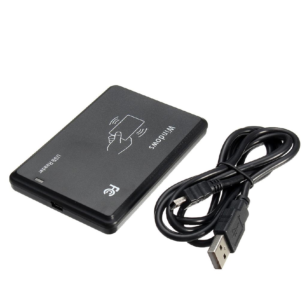 13,56 МГц USB M ifare RFID Бесконтактный Датчик Близости Считыватель Смарт-карт/ID-карт 14443A с USB-кабелем Черный Новый