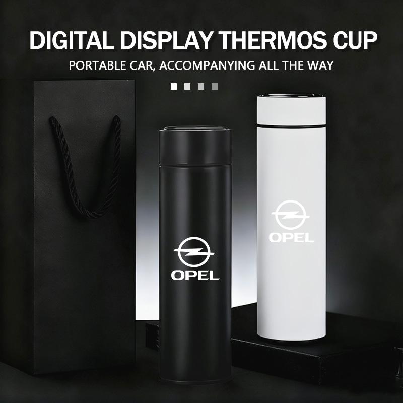 Smart Cup Digital Temperature Display Stainless Thermos Bottle For Opel Astra G H J K F Corsa D Zafira B Insignia Mokka Regal
