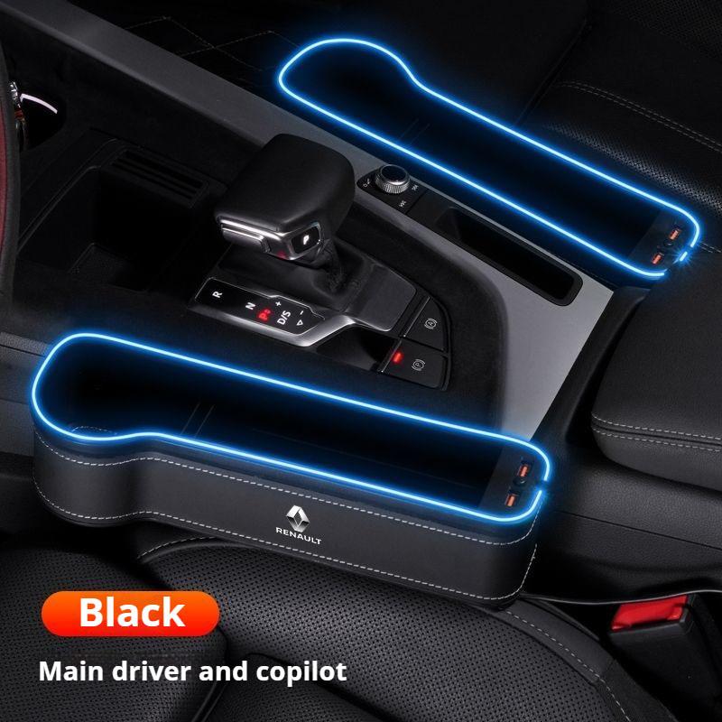 For Renault 2026 New Hub Caps Seat Side Storage Pocket for Car Seat Gap Filler Box For Renault Megane 2 3 Clio Scenic Duster Kap