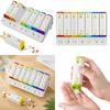 Two Time a Day Pill Organizer AM PM Travel Pill Box Portable Pill Case Medication Reminder