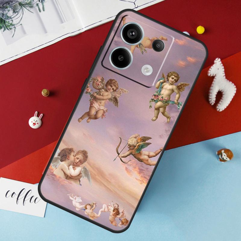 Чехол с принтом мультяшного ангела и младенца для Xiaomi Redmi 13C 12C 10C 9C 10A Redmi Note 11 9 10 12 13 Pro 9S 10S 11S 12S
