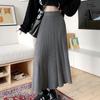 Knitted Skirt for Women In Spring and Autumn, New Autumn and Winter Pleated Skirt, Medium Length with Sweater A-line Skirt
