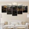 Современный абстрактный домашний декор, холст, печатная картина, рамка, 5 панелей, война, мир танков, настенные картины, печать на холсте, без рамки