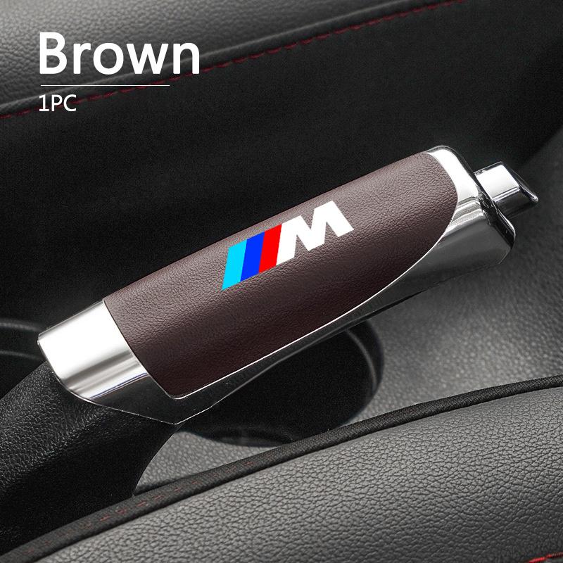 Горячая 2025 ABS Накладка на ручной тормоз автомобиля Для BMW M Sport M2 M3 M4 M5 M6 E46 E90 E60 F10 F30 E39 E36 F20 E87 Кожаная накладка на ручной тормоз Acc