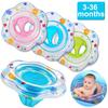 Baby Swimming Ring Float with Double Airbag Safety Seat Inflatable Infant Swim Ring Toy Kid Pool Bathtub Accessories Water Sport