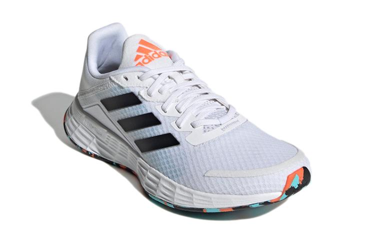 adidas Duramo Sl Нескользящая Амортизация Устойчивая к истиранию Низкие Детские Беговые Кроссовки Белый Черный Детские GV9817