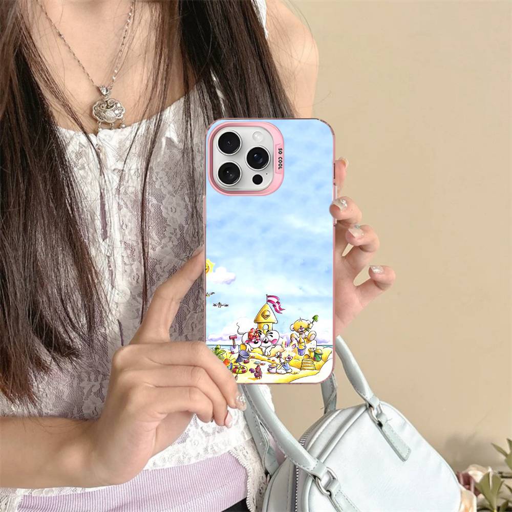 Мультяшный чехол D-Diddl для iPhone 16 15 14 13 12 11 17 Pro MAX Plus Pro, матовый, противоударный