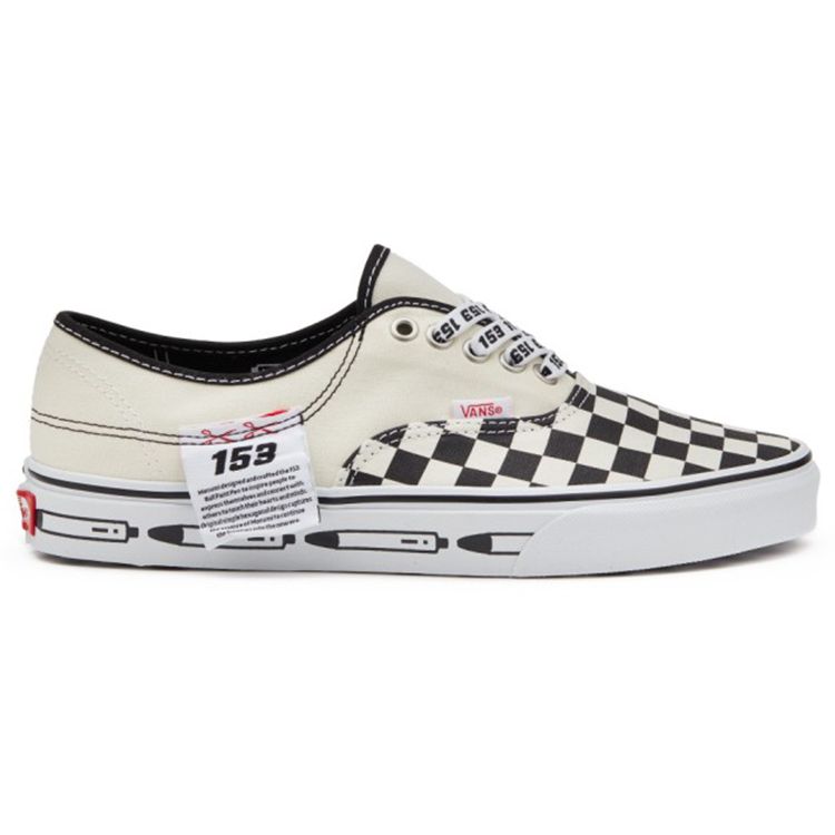 Vans Authentic Series Canvas Checkerboard Classic Casual Low Top Skate Shoes Unisex Sneakers Black White VN0A4UUC6DC