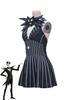 Jack Skellington Genderbent Zombie Bride Costume Dress for Halloween or Stage