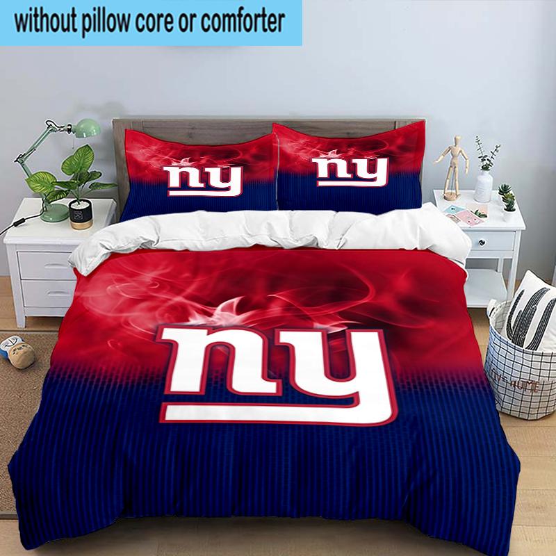 New York Giants Logo 3PCS Bedding Set 2D Printing (Includes 1 Duvet Cover + 2 Pillowcases Coreless), Bedroom decor,Fan gift
