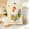 Painting Cartoon chick Throw Lightweight g Flannel Blanket Soft Skinfriendly for Summer Cooling