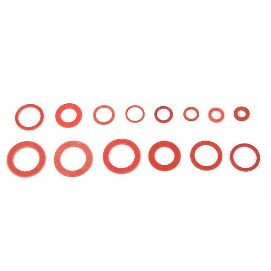 150 шт. M10-M24, комплект плоских изоляционных шайб из красного стального бумажного волокна разных размеров, разных размеров