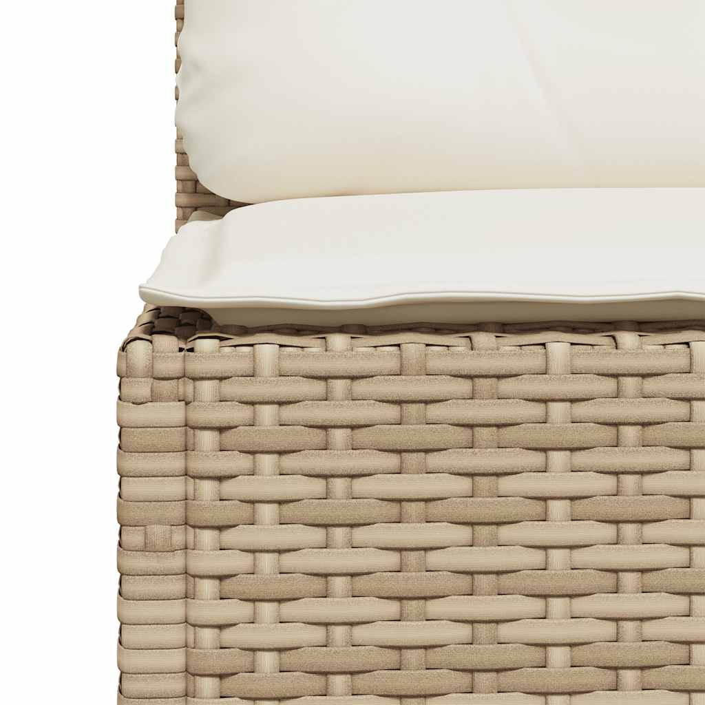Vidaxl 11-Cz. Zestaw Mebli Ogrodowych Z Poduszkami, Beżowy, Polirattan