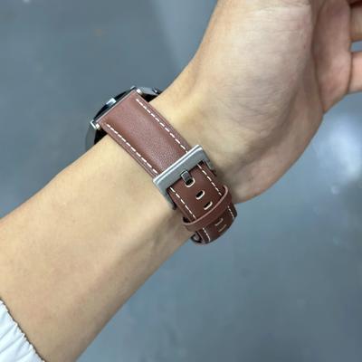 Классический кожаный ремешок без зазоров для Samsung Galaxy Watch 6/5/4 40 мм 44 мм 5Pro 45 мм Band для часов 6/4 Classic 47 43 мм 46 42 мм Bracelet