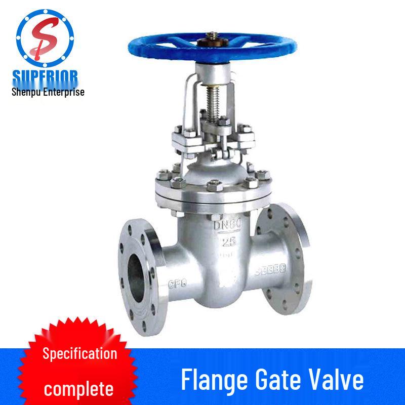 Medium Stainless Steel Gate Valve Z41W-16P, Flanged 316/304, Large/Small Diameter Manual Valve