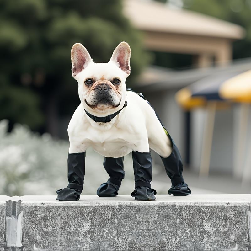 Outdoor Walking Dog Boots Dog Shoes Nonslip for Snow Rain Dog Suspender Boots Hiking Booties Anti-Slip Dog Shoes Dog Paw Boot