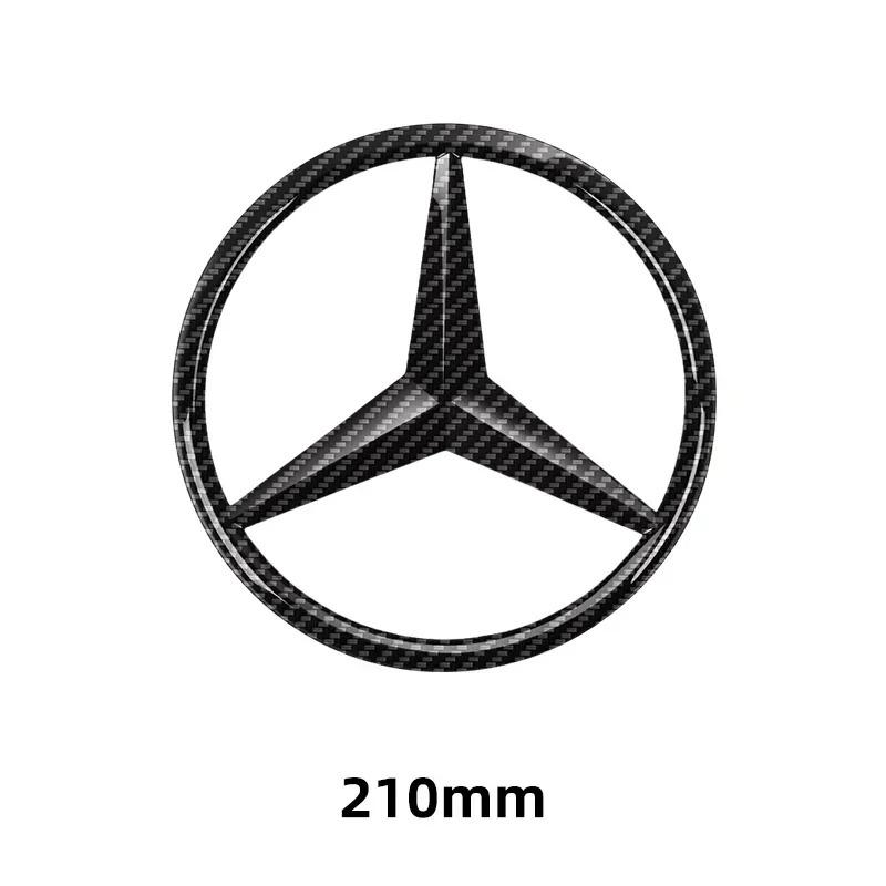 1pc 188mm 210mm ABS Car Front Grille Badge Decal Cover Emblem For Mercedes Benz A/B/C/E/S Class GLA CLA GLE GLK CLK CLS GLS GLC FH1