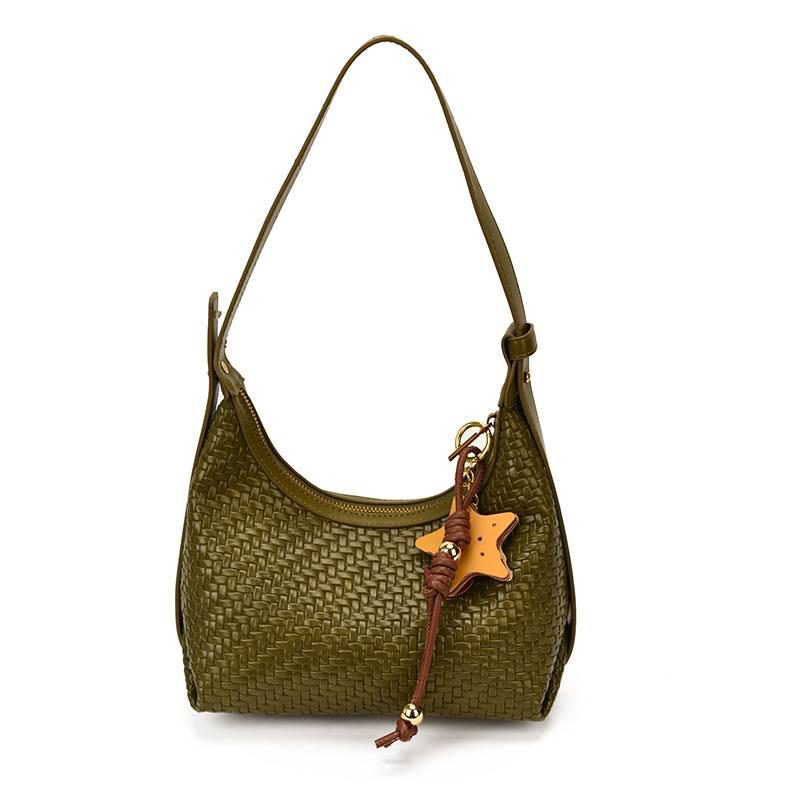 Niche Design Retro Woven Bag Women'S New Autumn Versatile Messenger Bag High-End Single Shoulder Armpit Bag