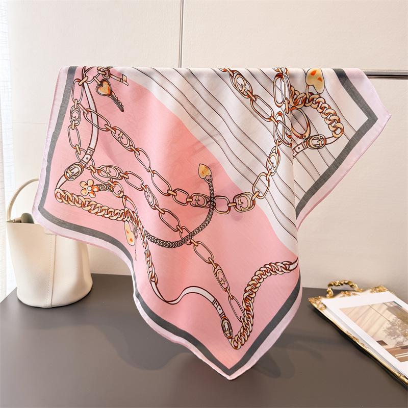 Горошек Стиль Елочка Узор Хлопок И Лен Маленький Квадратный Шарф Шелковый Шарф Имитация Бархата Головной Платок Шаль Шарф для Защиты от Солнца Женский Шарф