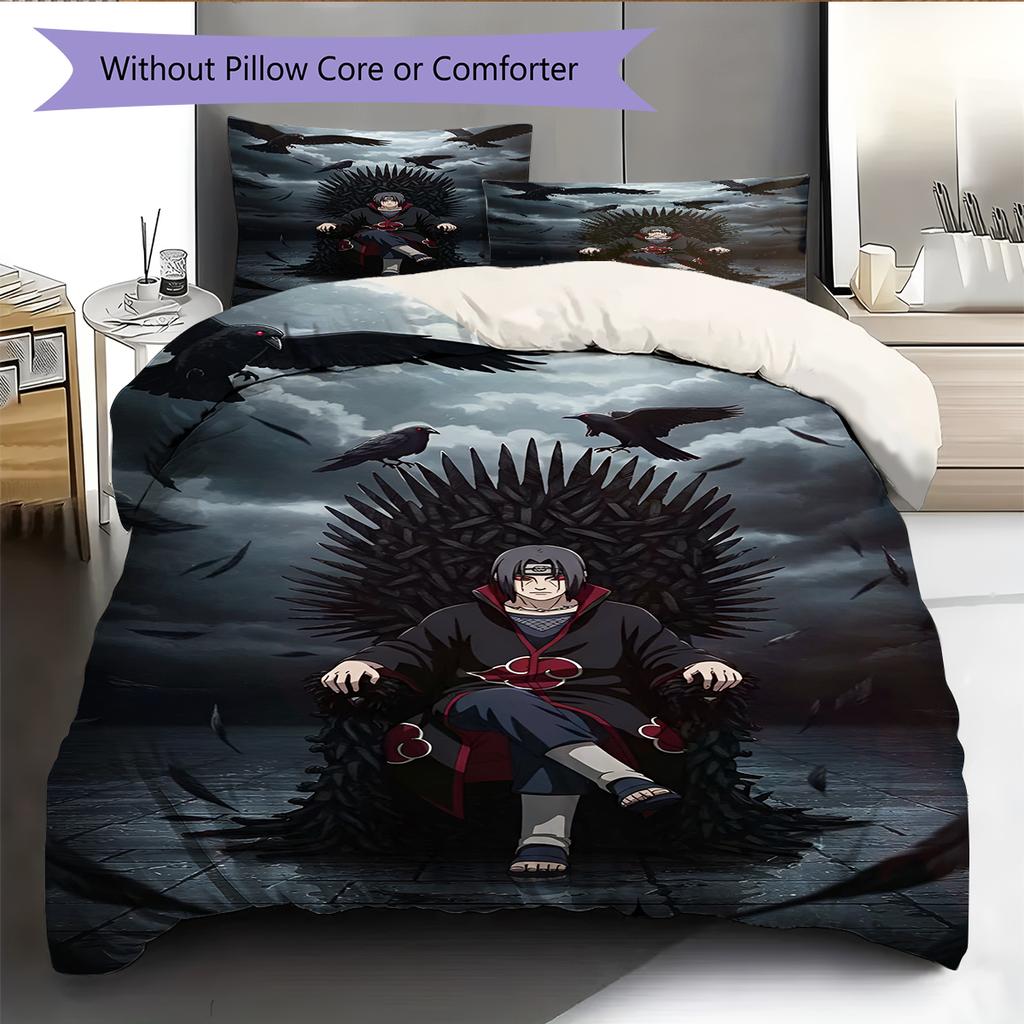 Мультяшный Узор Комплект Постельного Белья Одеяло Пододеяльник Наволочка Домашний Декор Подарок на День Рождения (1 пододеяльник + 2 наволочки, без наполнителя)