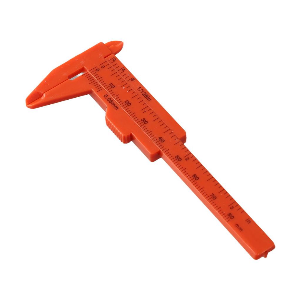 80 мм Мини Пластиковый Раздвижной Штангенциркуль Измерительный Инструмент Линейка Микрометр Внутренний Внешний Глубина Шаг Микрометр
