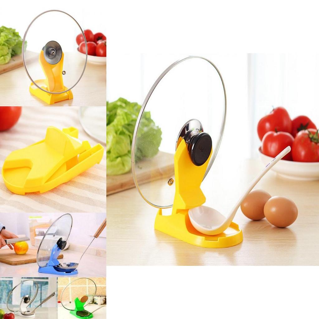 Sleek Plastic Kitchen Pan Pot Cover Holder With Multifunctional Use And Classic Design