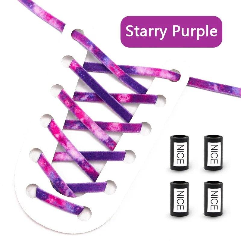 НОВЫЕ эластичные шнурки для кроссовок без завязок, шнурки для обуви с круглым металлическим замком, мужская и женская обувь для бега, кружевные аксессуары, 1 пара