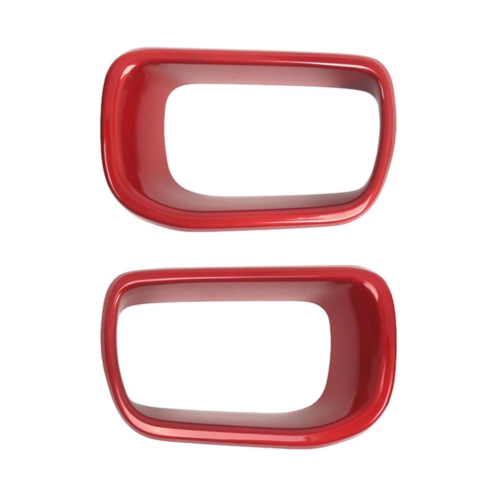 Car Front Bumper Air Duct Cover Pair Red Plastic Grille Frame for Mini Cooper S F55 F56 F57 2014 to 2021