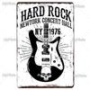 Music Gitar Vintage Metal Sign Tin Sign Rock Plaque Home Wall Decor Bar Sign Home Decor Country Poster Drop Shipping