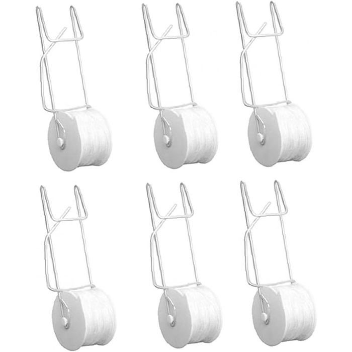Crochets support tomate 6 pcs – métal & nylon résistants pour serres et balcons